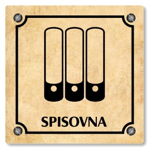 Spisovna, 100x100mm, pergamen, Kansas
